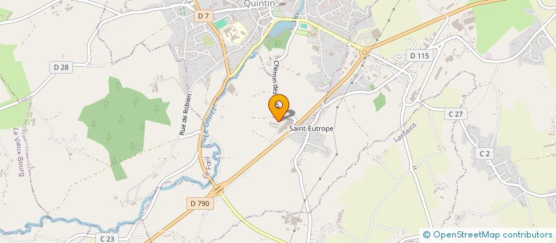 localisation de l'entreprise MONSIEUR BERNARD HELARY  SAINT-BRANDAN