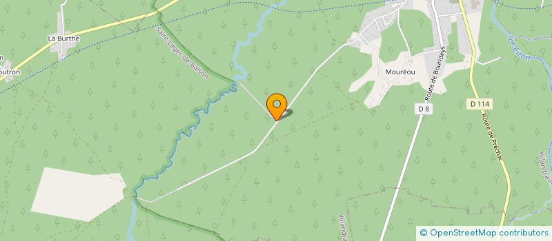 localisation de l'entreprise MONSIEUR BERNARD HELFRICH  VILLANDRAUT