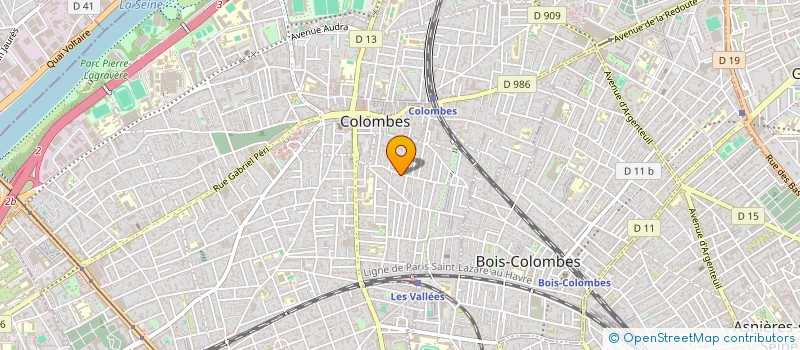 localisation de l'entreprise MONSIEUR BERNARD HENNEBELLE à COLOMBES