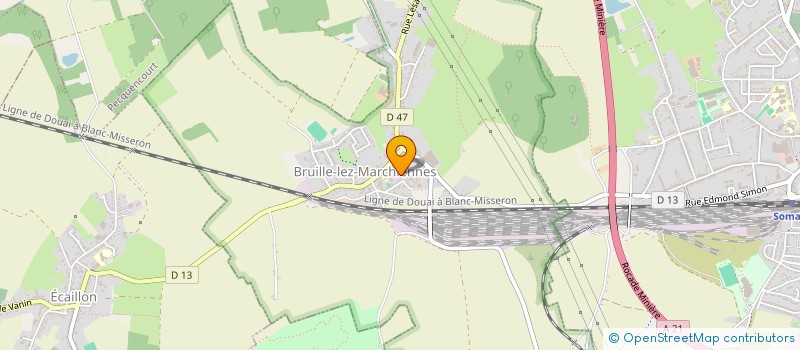 localisation de l'entreprise MONSIEUR BERNARD HENNEBERT  BRUILLE-LEZ-MARCHIENNES