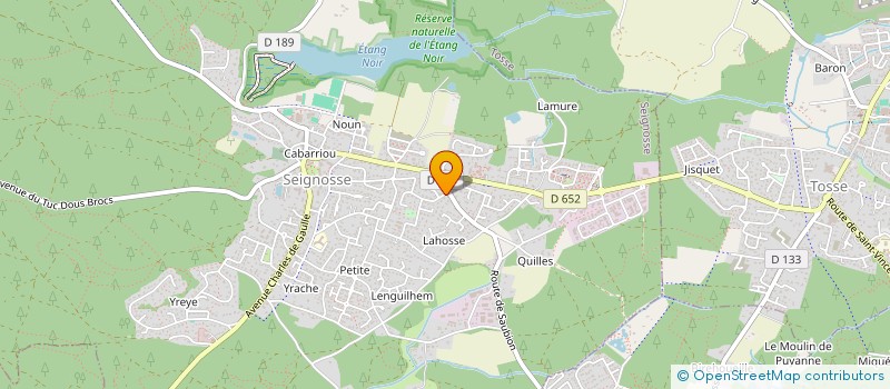 localisation de l'entreprise MONSIEUR BERNARD HENRY  SEIGNOSSE