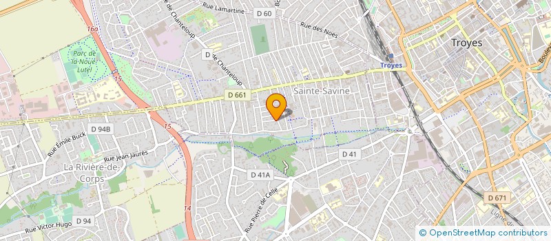 localisation de l'entreprise MONSIEUR BERNARD HENRY  SAINTE-SAVINE