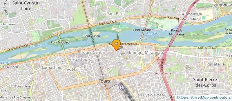 localisation de l'entreprise MONSIEUR BERNARD HERBINIERE  TOURS