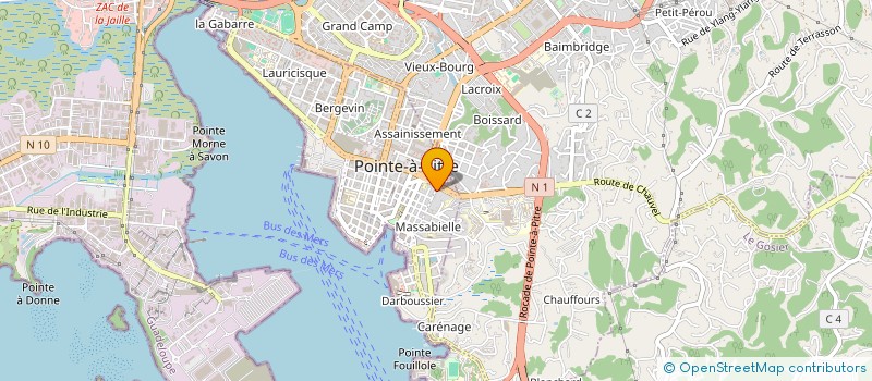 localisation de l'entreprise MONSIEUR BERNARD HERLEM à POINTE A PITRE