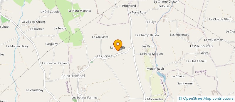 localisation de l'entreprise MONSIEUR BERNARD HERVE  SAINT-TRIMOEL