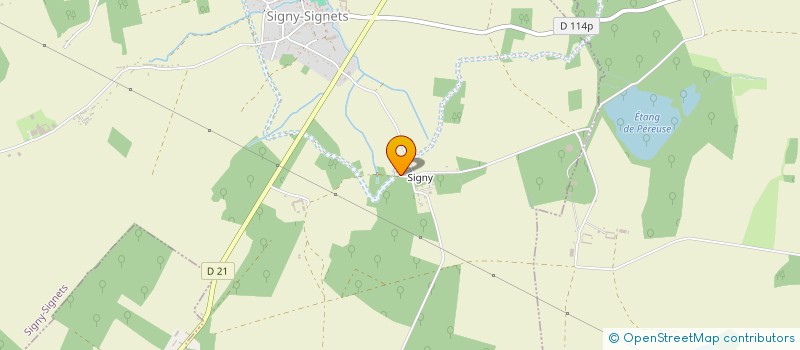 localisation de l'entreprise MONSIEUR BERNARD HERVE  SIGNY-SIGNETS