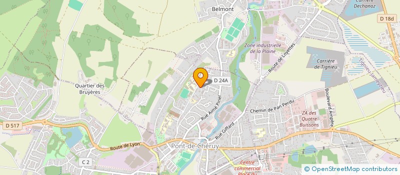 localisation de l'entreprise MONSIEUR BERNARD HEUZEBROC à PONT-DE-CHERUY
