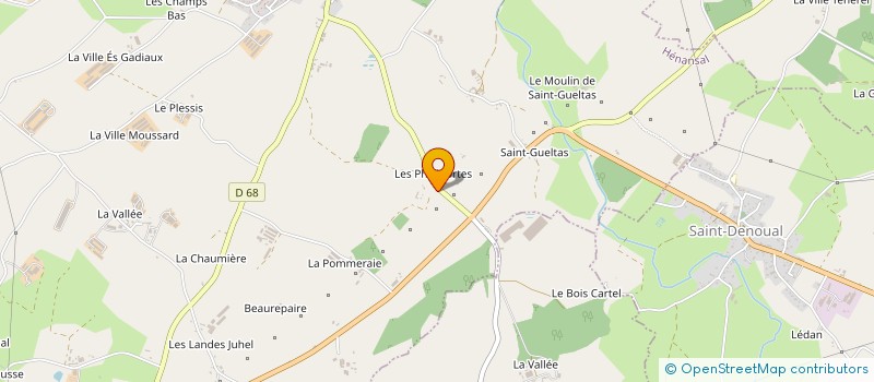 localisation de l'entreprise MONSIEUR BERNARD HINGANT à HENANSAL