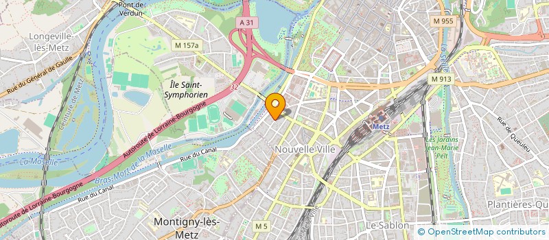 localisation de l'entreprise MONSIEUR BERNARD HIRT  METZ