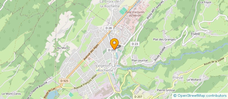 localisation de l'entreprise MONSIEUR BERNARD HOCHART  VALGELON-LA ROCHETTE