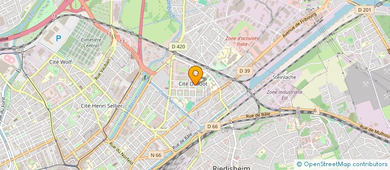 localisation de l'entreprise MONSIEUR BERNARD HOFFNER  MULHOUSE