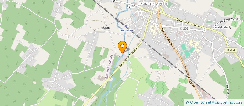localisation de l'entreprise MONSIEUR BERNARD HOURCAN à GAILLAN-EN-MEDOC