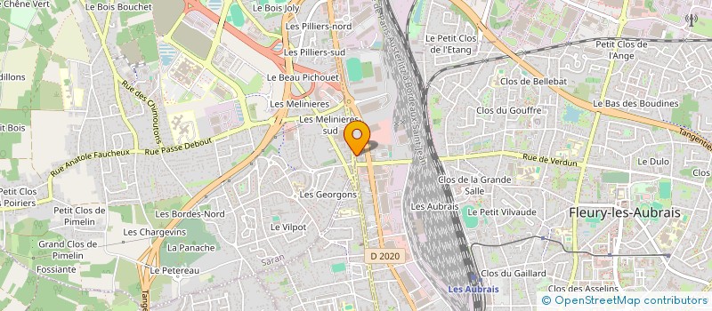 localisation de l'entreprise MONSIEUR BERNARD HOURY à FLEURY LES AUBRAIS