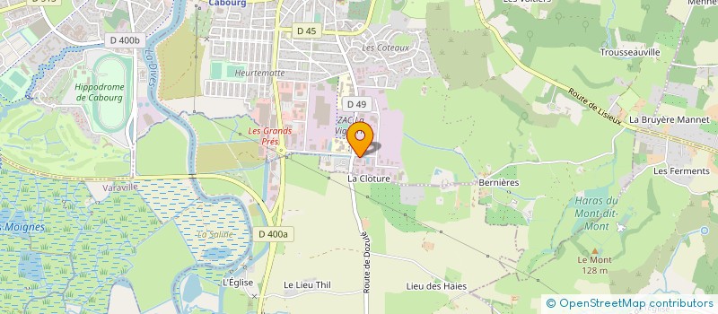 localisation de l'entreprise MONSIEUR BERNARD HOYE  DIVES-SUR-MER