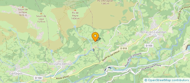 localisation de l'entreprise MONSIEUR BERNARD HUCHER  ARRAS-EN-LAVEDAN