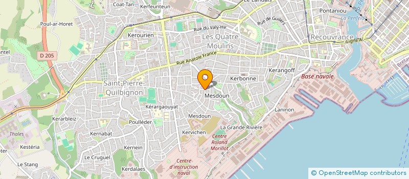 localisation de l'entreprise MONSIEUR BERNARD HUGUES à BREST