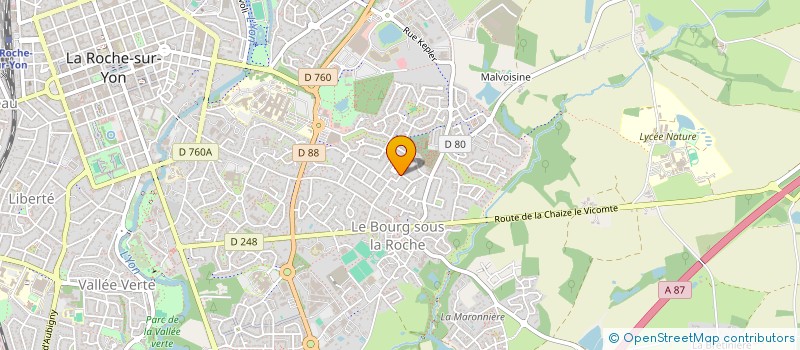 localisation de l'entreprise MONSIEUR BERNARD HUGUIES à LA ROCHE-SUR-YON