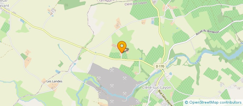 localisation de l'entreprise MONSIEUR BERNARD HUMEAU  CLERE-SUR-LAYON