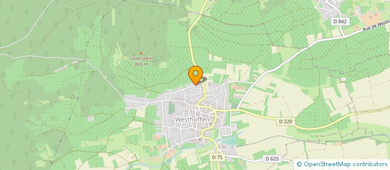 localisation de l'entreprise MONSIEUR BERNARD HUNTZINGER  WESTHOFFEN