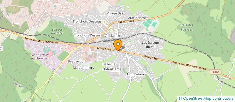 localisation de l'entreprise MONSIEUR BERNARD HUOT  VALDAHON