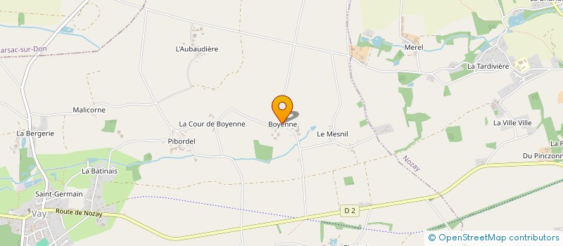 localisation de l'entreprise MONSIEUR BERNARD HUS à VAY