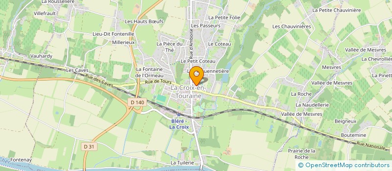 localisation de l'entreprise MONSIEUR BERNARD HUYARD à LA CROIX-EN-TOURAINE