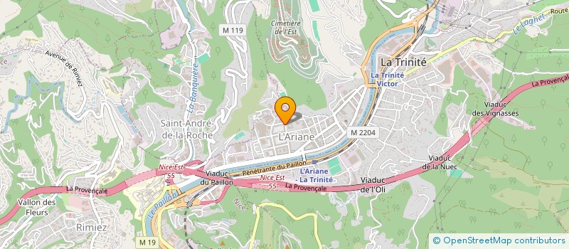 localisation de l'entreprise MONSIEUR BERNARD IANNESSI  NICE