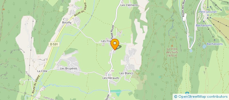 localisation de l'entreprise MONSIEUR BERNARD IDELON  LANS-EN-VERCORS