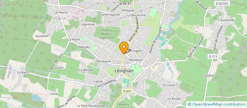 localisation de l'entreprise MONSIEUR BERNARD INGUERE à LEOGNAN