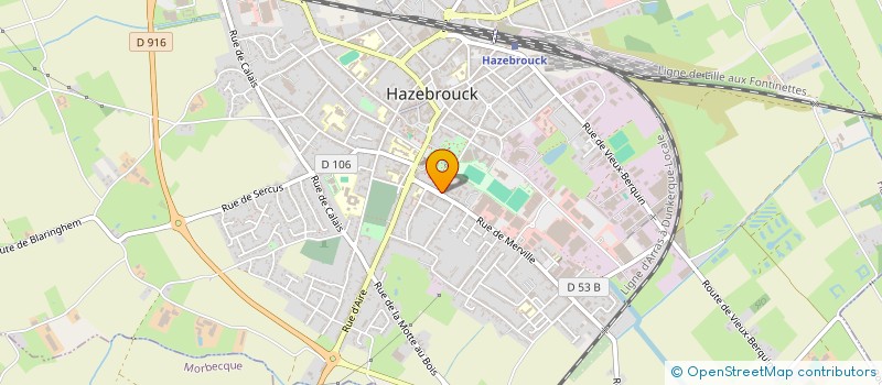 localisation de l'entreprise MONSIEUR BERNARD ISENBRANDT à HAZEBROUCK