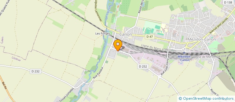 localisation de l'entreprise MONSIEUR BERNARD ISSAMBOURG  MEZIDON VALLEE D'AUGE