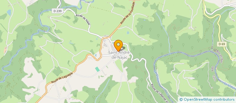 localisation de l'entreprise MONSIEUR BERNARD ITIE  SAINT-ANDRE-DE-NAJAC