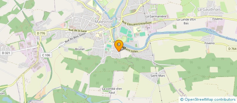 localisation de l'entreprise MONSIEUR BERNARD JACOLOT  MALESTROIT