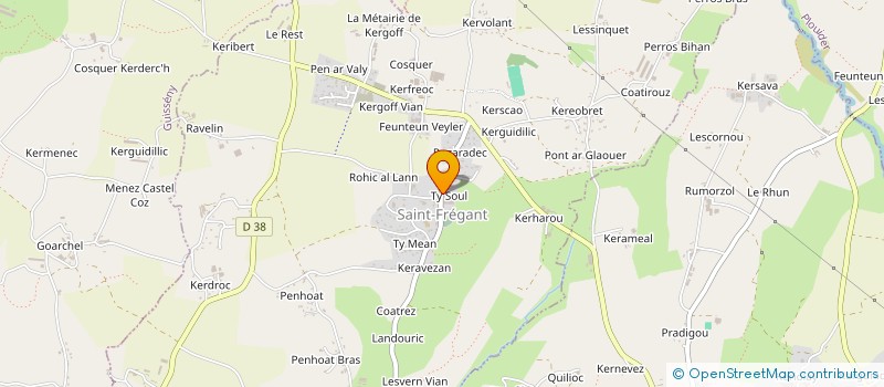 localisation de l'entreprise MONSIEUR BERNARD JACQ à SAINT-FREGANT