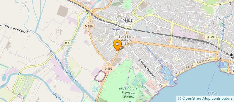 localisation de l'entreprise MONSIEUR BERNARD JACQUET à FREJUS