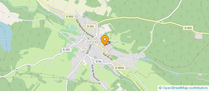 localisation de l'entreprise MONSIEUR BERNARD JACQUET  CIREY-SUR-VEZOUZE