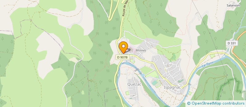 localisation de l'entreprise MONSIEUR BERNARD JAFFARD  ISPAGNAC