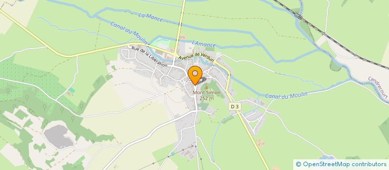 localisation de l'entreprise MONSIEUR BERNARD JAILLARD  CENDRECOURT