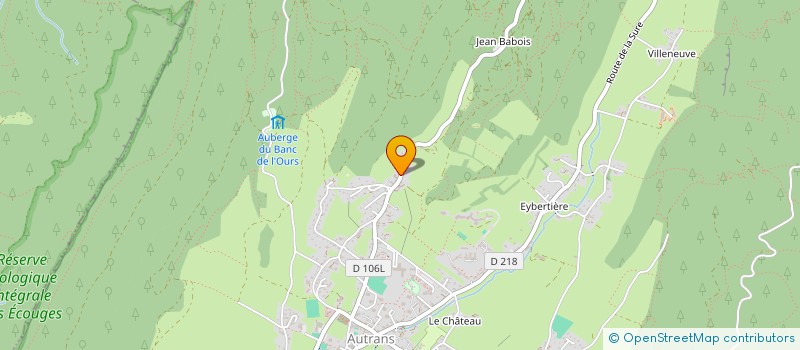 localisation de l'entreprise MONSIEUR BERNARD JALIER  AUTRANS-MEAUDRE EN VERCORS