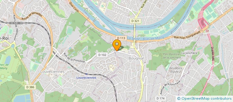 localisation de l'entreprise MONSIEUR BERNARD JAMAIN  BOUGIVAL