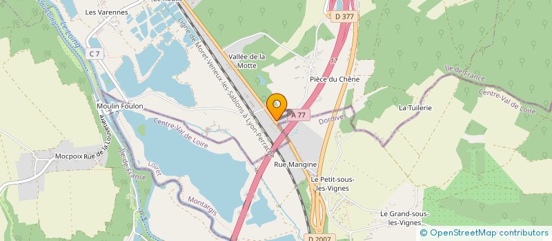 localisation de l'entreprise MONSIEUR BERNARD JAMET  SOUPPES-SUR-LOING