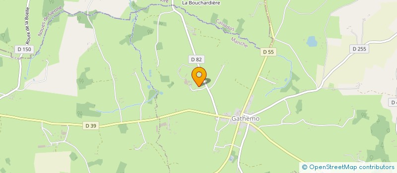 localisation de l'entreprise MONSIEUR BERNARD JAMET  GATHEMO