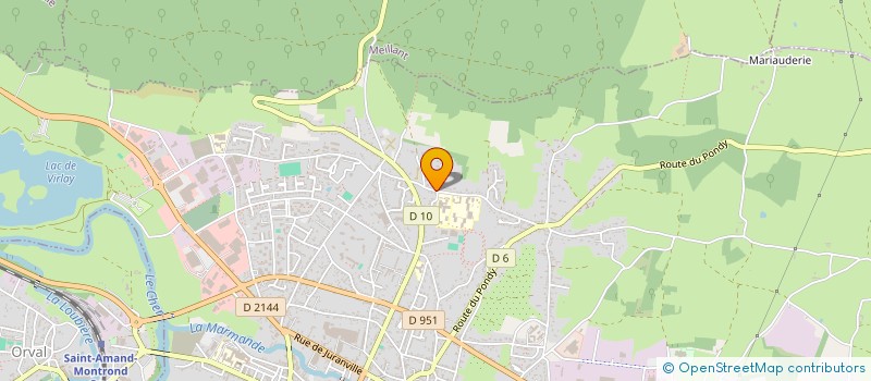 localisation de l'entreprise MONSIEUR BERNARD JAMET  SAINT-AMAND-MONTROND