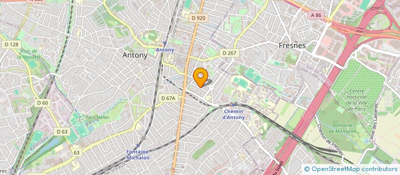 localisation de l'entreprise MONSIEUR BERNARD JAMI  ANTONY