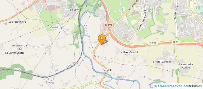 localisation de l'entreprise MONSIEUR BERNARD JAMME  SAINT-LO