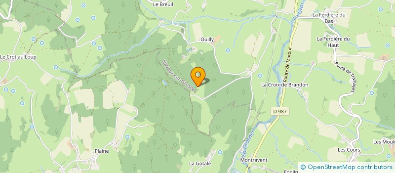 localisation de l'entreprise MONSIEUR BERNARD JANIN  SAINT-PIERRE-LE-VIEUX