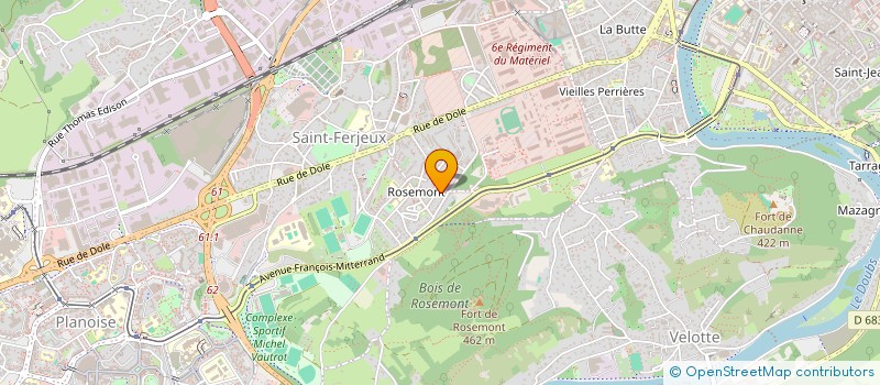 localisation de l'entreprise MONSIEUR BERNARD JANNIAUD  BESANCON