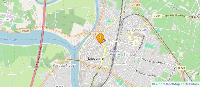 localisation de l'entreprise MONSIEUR BERNARD JANOUEIX à LIBOURNE