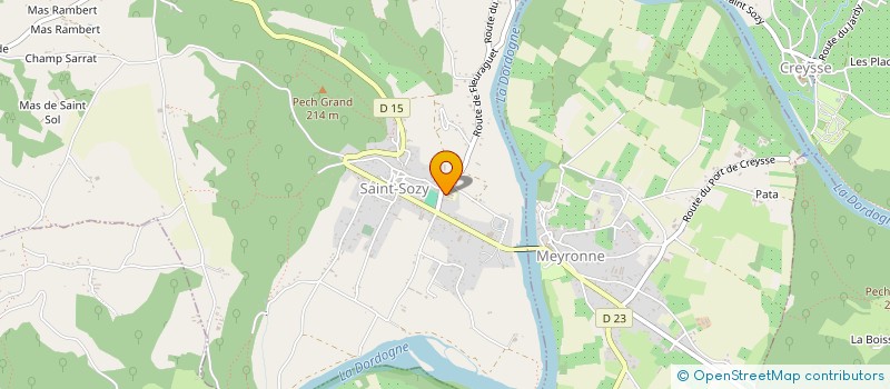 localisation de l'entreprise MONSIEUR BERNARD JARGEAC  SAINT-SOZY