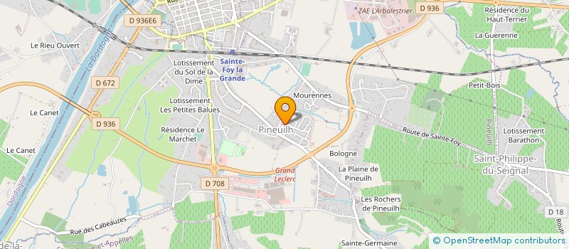 localisation de l'entreprise MONSIEUR BERNARD JAVERZAT  LES LEVES-ET-THOUMEYRAGUES